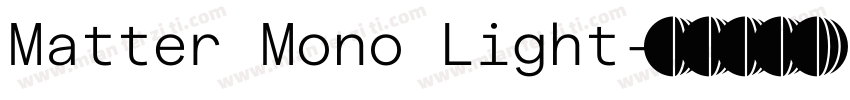 Matter Mono Light字体转换